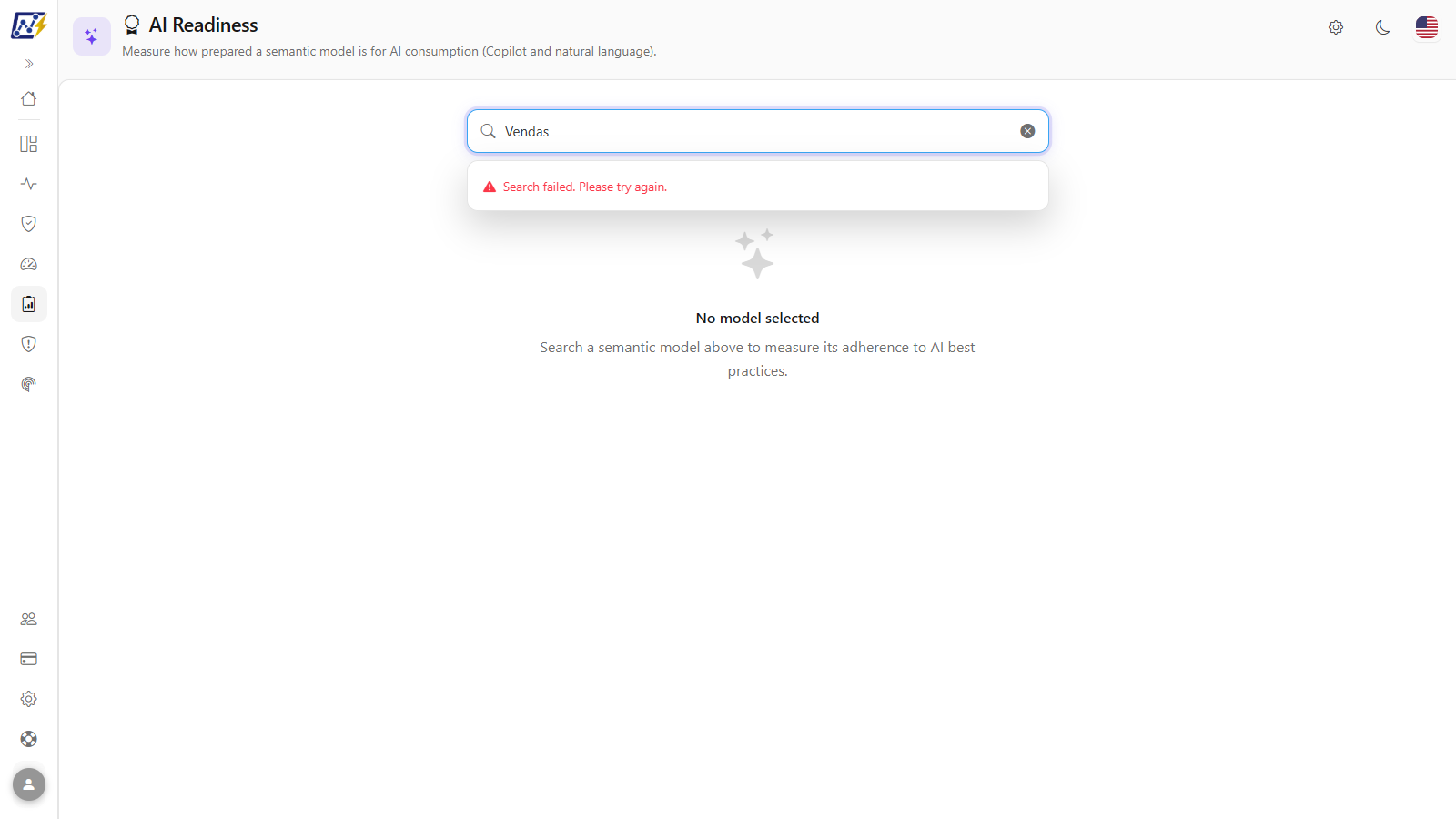 Search semantic model field with the list of suggestions open