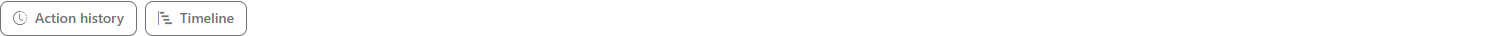 Action bar with the Action history and Timeline buttons