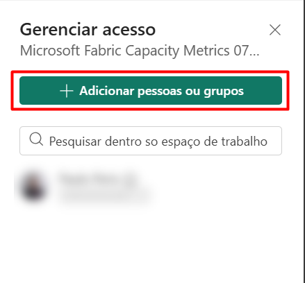 Workspace Manage access