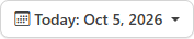 Period menu, Hide data button, and Reload today + 7 days button at the top of the Usage Metrics screen